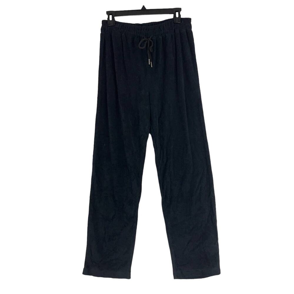WAYF 98 joggers black Evangelista drawstring terry pants M